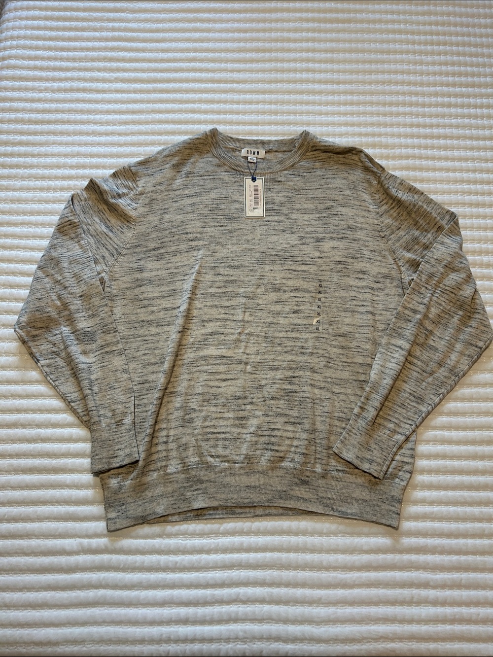 Men's Heather Gray Crewneck Sweater XL